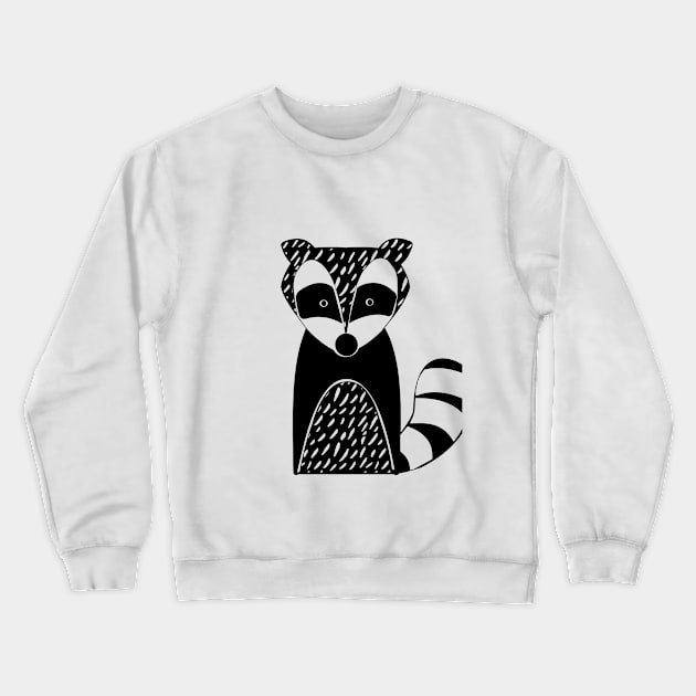 Raccoon Cute Design Crewneck Sweatshirt by Original2000